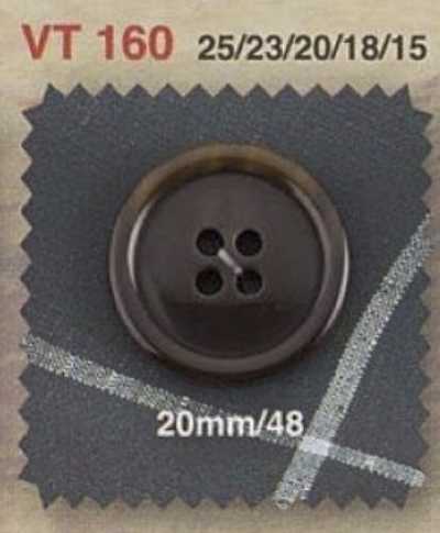 VT160 Botón de resina de poliéster de 4 agujeros