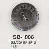 SB1006 Botón de 4 agujeros de concha de nácar negra