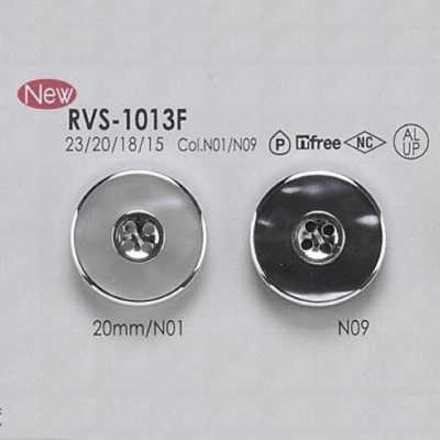RVS1013F Botón de resina de aluminio/poliéster con orificio frontal de cuatro agujeros