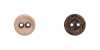 OW7400 Botón De Dos Agujeros De Madera/madera, Madera Contrachapada/latón