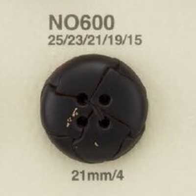 NO600 Botón de cuero de 4 agujeros