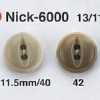 NICK6000 Botón de resina de urea de 2 agujeros