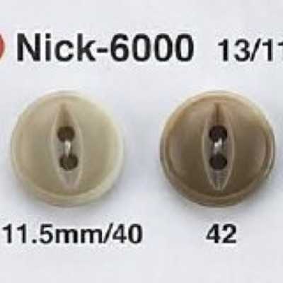 NICK6000 Botón de resina de urea de 2 agujeros