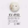 KV4950 Botón de resina de poliéster de 2 agujeros con agujero frontal
