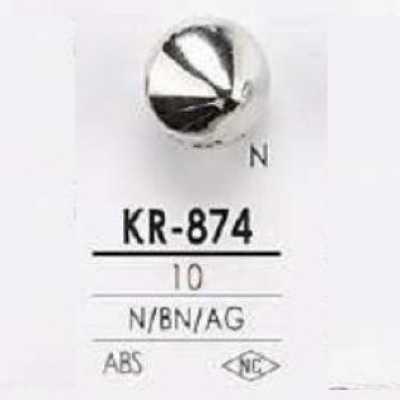 KR874 Botón cuadrado de resina ABS con vástago de medio aro