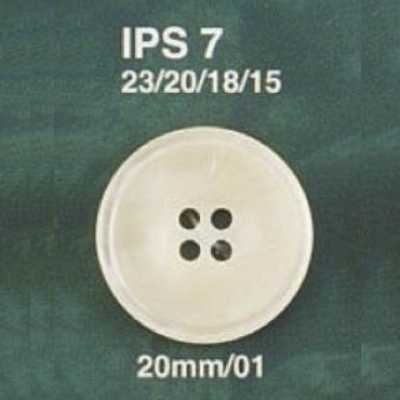 IPS7 Botón de resina de poliéster de 4 agujeros para coser