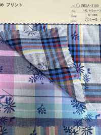 INDIA-2110 Impresión Teñida De Hilo[Fabrica Textil] ARINOBE CO., LTD. Foto secundaria