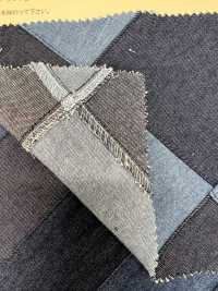 INDIA-2134 Patchwork De Mezclilla índigo[Fabrica Textil] ARINOBE CO., LTD. Foto secundaria