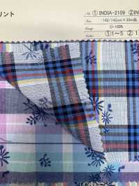 INDIA-2109 Impresión Teñida De Hilo[Fabrica Textil] ARINOBE CO., LTD. Foto secundaria
