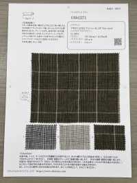 OM42271 TWIST LINEN Acabado De Lavadora Glen Check[Fabrica Textil] Oharayaseni Foto secundaria