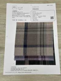 OM43604 Cuadros Relajados De Lino 60/1[Fabrica Textil] Oharayaseni Foto secundaria