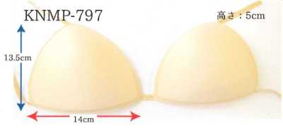 KNMP-797 Almohadilla para busto con lazos