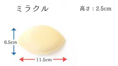 交換パットミラクル Almohadilla de busto con forma de limón de repuesto