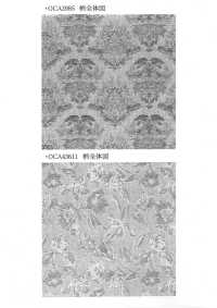 OCA3985 C/L Jacquard "hoja Damasco"[Fabrica Textil] Oharayaseni Subfoto