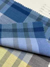 A-8069 Algodón Seda Cuadros[Fabrica Textil] ARINOBE CO., LTD. Foto secundaria