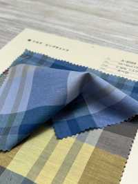 A-8069 Algodón Seda Cuadros[Fabrica Textil] ARINOBE CO., LTD. Foto secundaria