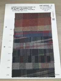 HK1400G Pigmento De Franela De Algodón Teñido[Fabrica Textil] KOYAMA Subfoto