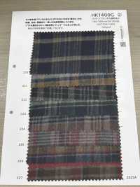 HK1400G Pigmento De Franela De Algodón Teñido[Fabrica Textil] KOYAMA Subfoto