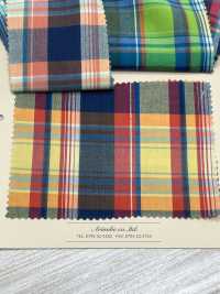 A-1657 Cuadros De Madrás Teñidos De índigo[Fabrica Textil] ARINOBE CO., LTD. Foto secundaria