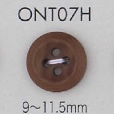 ONT07H Botón de material natural de nuez de corozo de 4 agujeros