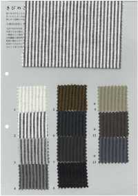 KB9002 Rayas Teñidas En Hilo De Lino/algodón[Fabrica Textil] KOYAMA Subfoto