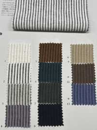 KB9002 Rayas Teñidas En Hilo De Lino/algodón[Fabrica Textil] KOYAMA Subfoto