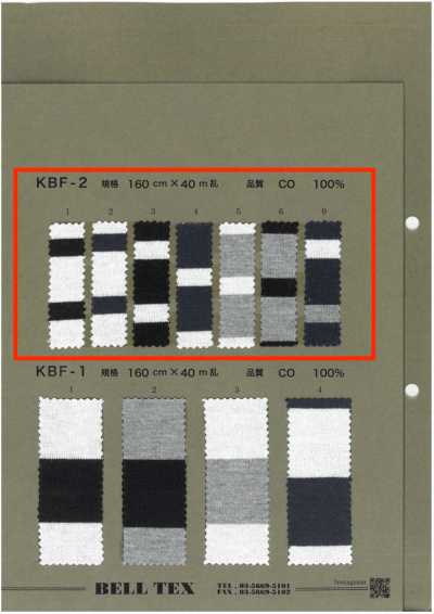 KBF-2 Jersey 40/2 de rayas horizontales