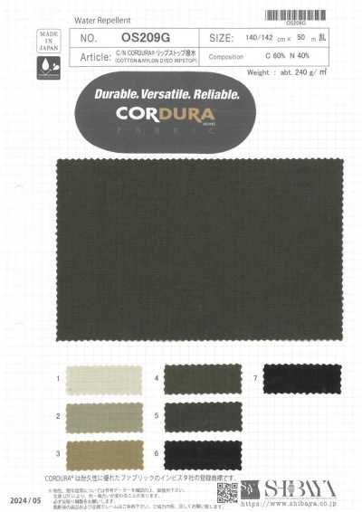 OS209G C/N CORDURA® Ripstop repelente al agua