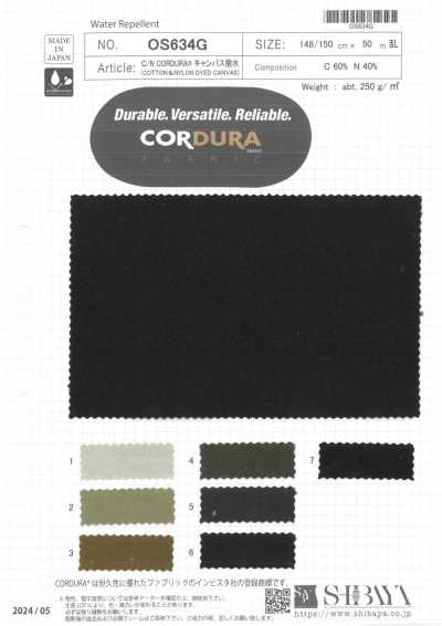 OS634G C/N CORDURA® lona repelente al agua