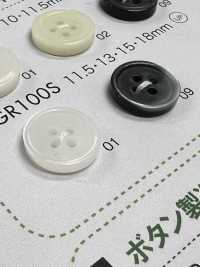 GR100S Botón De Resina PET Reciclada Al 25 % Con Certificación GRS, Con Borde, 4 Orificios DAIYA BUTTON(DAIYA BUTTON) Subfoto