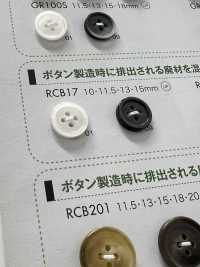 RCB17 Botón De 4 Agujeros Con Borde De Resina De Poliéster DAIYA BUTTON(DAIYA BUTTON) Subfoto