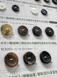 RCB201 Botón De 4 Agujeros Con Borde De Resina De Poliéster DAIYA BUTTON(DAIYA BUTTON) Subfoto