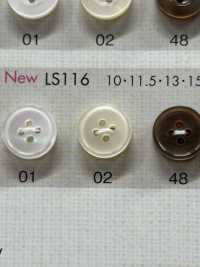 LS116 Botón De 4 Agujeros Con Borde De Resina De Poliéster DAIYA BUTTON(DAIYA BUTTON) Subfoto