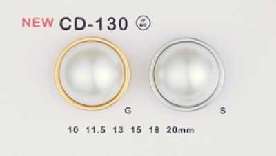 CD-130 Botón metálico (botón combinado perlado)