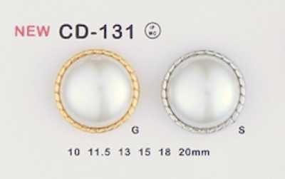 CD-131 Botón metálico (botón combinado perlado)