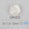 OPH333 Botón de plástico en forma de flor de 2 agujeros