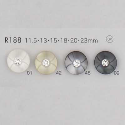 R188 Botón de resina de poliéster