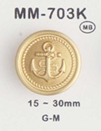 MM703K Botón metálico