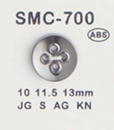 SMC-700 Botón pequeño de ABS, de 4 agujeros