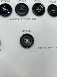 MY155 Botón De 4 Agujeros Estilo Búfalo De Resina De Poliéster DAIYA BUTTON(DAIYA BUTTON) Subfoto