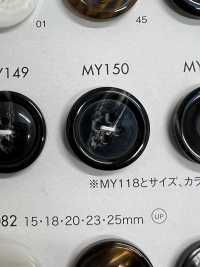 MY150 Botón De 4 Agujeros Con Borde De Resina De Poliéster DAIYA BUTTON(DAIYA BUTTON) Subfoto