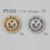 JPS300 Botón chapado de resina ABS de 4 agujeros