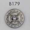 B179 Botón de resina ABS chapado