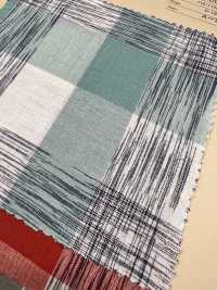 INDIA-413 Cheque Ikat[Fabrica Textil] ARINOBE CO., LTD. Foto secundaria