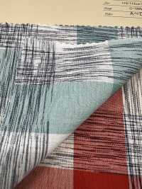 INDIA-413 Cheque Ikat[Fabrica Textil] ARINOBE CO., LTD. Foto secundaria