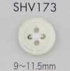 SHV173 Botón de concha de cuatro agujeros con borde