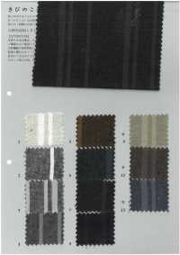 KB9001 Hilo De Lino/algodón Teñido Con Rayas Aleatorias[Fabrica Textil] KOYAMA Subfoto