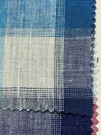 A-7066 Lino 100% Cuadros[Fabrica Textil] ARINOBE CO., LTD. Foto secundaria