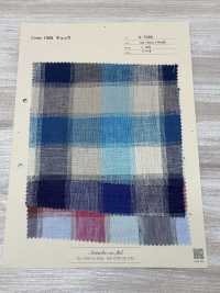 A-7066 Lino 100% Cuadros[Fabrica Textil] ARINOBE CO., LTD. Foto secundaria