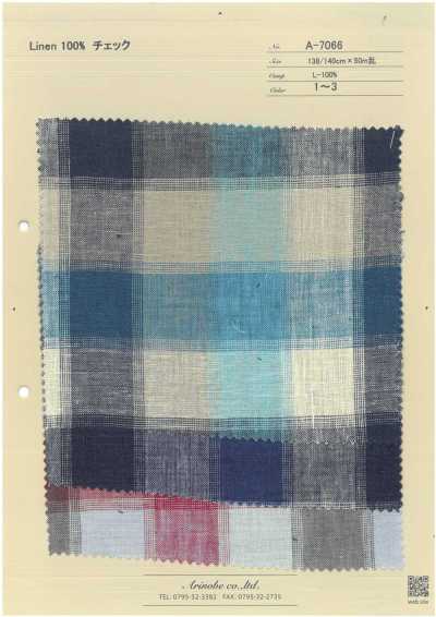 A-7066 Cuadros de lino 100%
